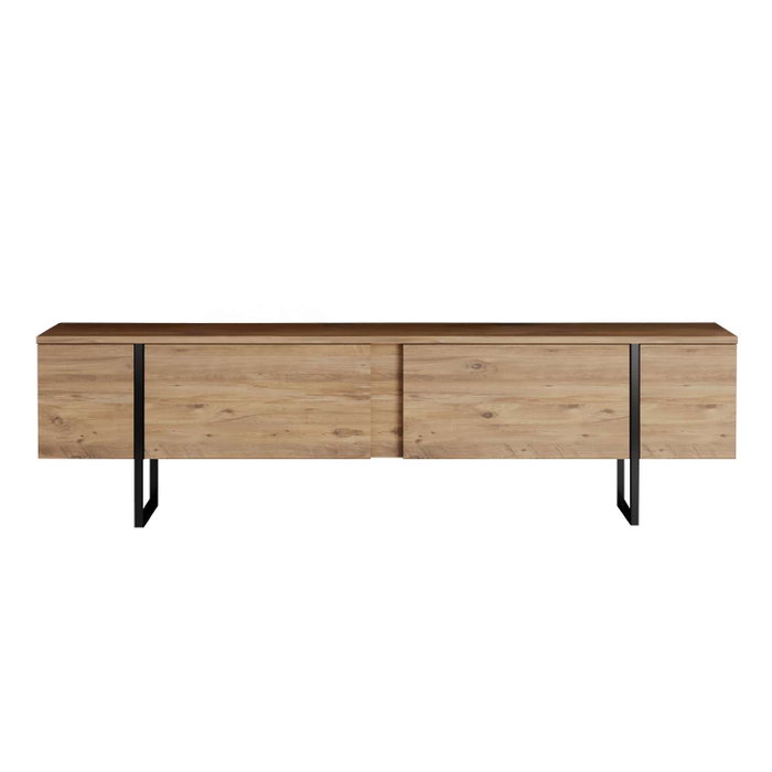 Hanah Home Soporte para TV Luxe - Pino Atlántico y Negro Hanah Home Soporte para TV Luxe - Pino Atlántico y Negro